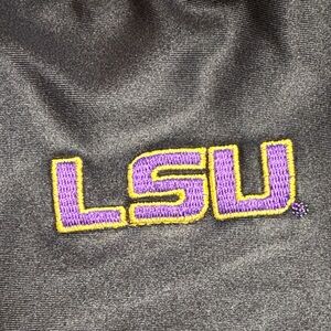 LSU Embroidered black pant inseam 26